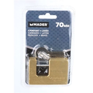 CANDADO LATON, 70 MM MADER