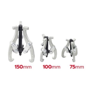 JUEGO 3PCS SACA RODAMIENTOS 3 PUNTOS 75mm, 100mm, 150mm MADER