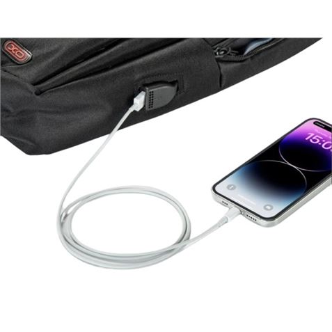 MOCHILA SPORT PARA PORTÁTILES HASTA 15.6" CB02BK NEGRA XO - Imagen 2
