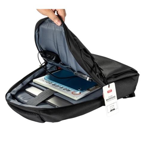 MOCHILA SPORT PARA PORTÁTILES HASTA 15.6" CB02BK NEGRA XO - Imagen 3
