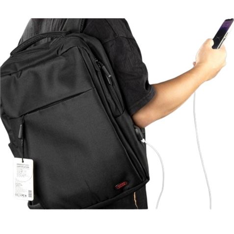 MOCHILA SPORT PARA PORTÁTILES HASTA 15.6" CB02BK NEGRA XO - Imagen 4