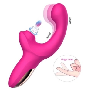 VIBRADOR CON ESTIMULADOR PUNTO G Y SUCCIONADOR ACTION VOLSE