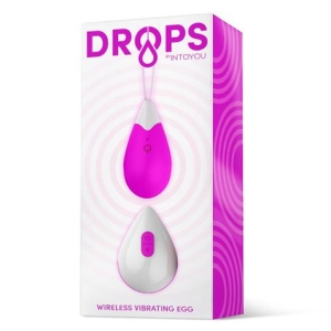 HUEVO VIBRADOR CON SILICONA A CONTROL REMOTO VIOLETA DROPS