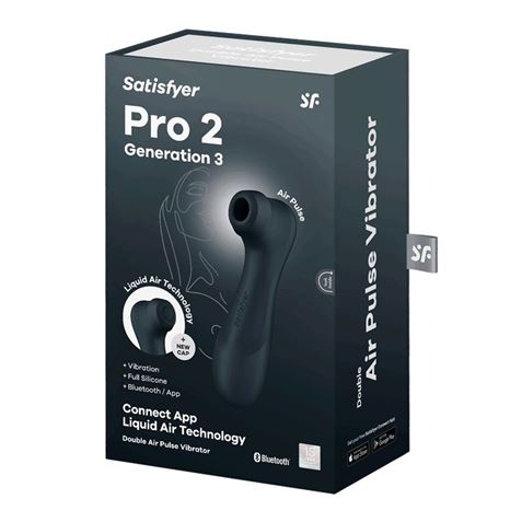 SATISFYER PRO 2 GEN 3 LIQUID AIR NEGRO APP SATISFYER - Imagen 3
