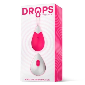 HUEVO VIBRADOR CON SILICONA A CONTROL REMOTO ROSA DROPS