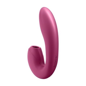 SUCCIONADOR Y VIBRADOR PUNTO G SUNRAY BERRY CON APP SATISFYER