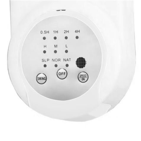 VENTILADOR DE PARED 45W 3 VELOCIDADES CON MANDO A DISTANCIA MUVIP - Imagen 2