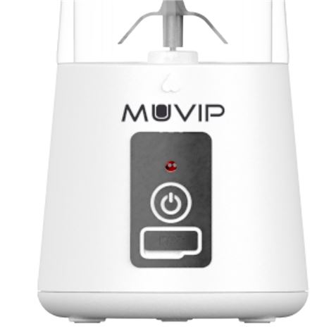 BATIDORA DE VASO PORTÁTIL RECARGABLE 380ML BLANCA MUVIP - Imagen 3