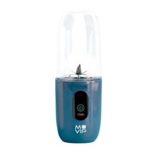 BATIDORA DE VASO PORTÁTIL RECARGABLE COLOR DESIGN 460ML AZUL MUVIP