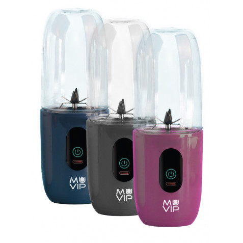 BATIDORA DE VASO PORTÁTIL RECARGABLE COLOR DESIGN 460ML ROSA MUVIP - Imagen 3