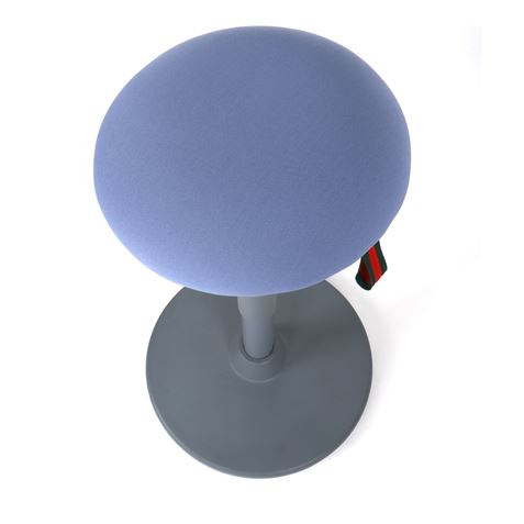 TABURETE MULTIUSOS BALANCIN DESIGN AZUL CLARO CROMAD - Imagen 3