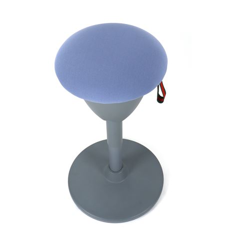 TABURETE MULTIUSOS BALANCIN DESIGN AZUL CLARO CROMAD - Imagen 4