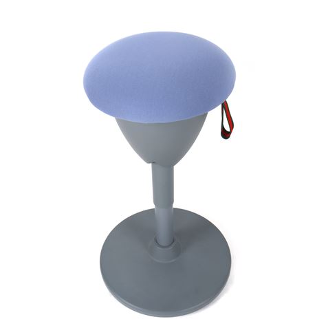 TABURETE MULTIUSOS BALANCIN DESIGN AZUL CLARO CROMAD - Imagen 5