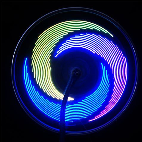 DECORACION LED PARA RUEDAS DE BICILETA FOREVER - Imagen 3