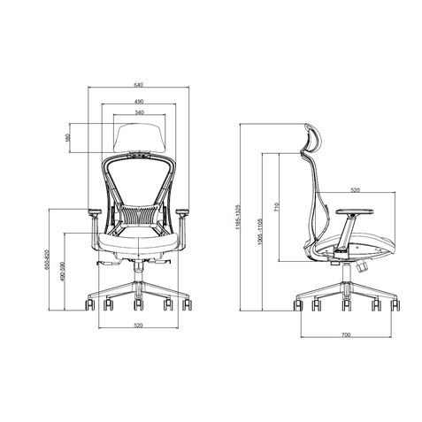 SILLA OFICINA GAMA SENIOR SE5000 CROMAD - Imagen 5