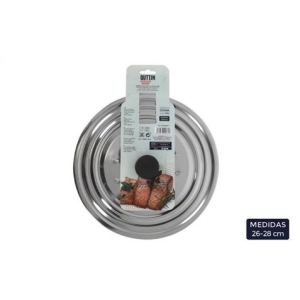 TAPA DE SARTEN ACERO INOX 26/28CM QUTTIN