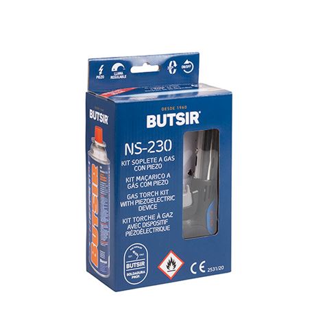 KIT SOPLETE DE GAS MAS CARTUCHO 227GR BUTSIR - Imagen 2