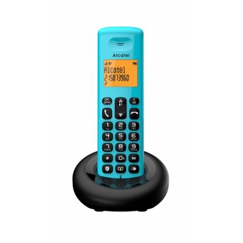 TELEFONO INALAMBRICO E160 AZUL CELESTE ALCATEL