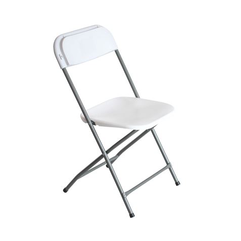 SILLA RESINA PLEGABLE 80X50X45CM BLANCA SUNGARDEN