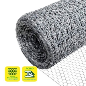 MALLA GALLINERO HEXAGONAL 13X0.7MM 1X50 METROS SUNGARDEN
