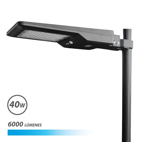 FAROLA LED SOLAR 40W PRO 6000LM 6000K ELBAT - Imagen 2