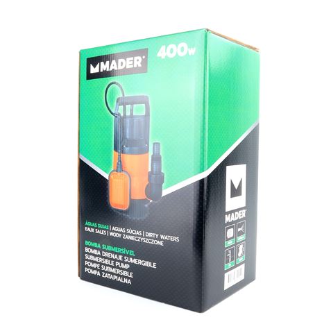 BOMBA DRENAJE AGUAS SUCIAS 400W MADER - Imagen 4