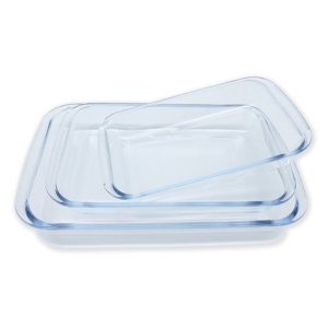 SET 3 FUENTES HORNO VIDRIO TEMPLADO HAIZEA
