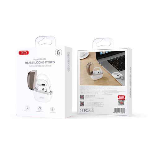 AURICULARES BLUETOOTH TWS DEPORTIVOS G25 BLANCO XO - Imagen 2