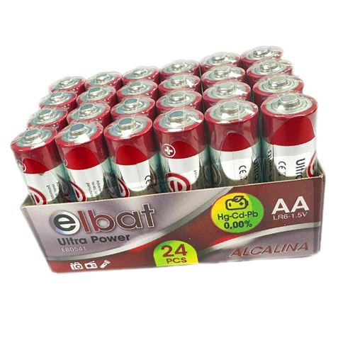 PACK 24 PCS PILAS ALCALINAS LR6/AA ELBAT - Imagen 3