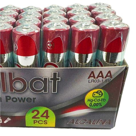 PACK 24 PCS PILAS ALCALINAS LR03/AAA ELBAT - Imagen 4