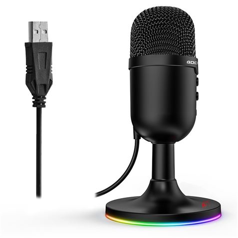 MICRÓFONO GAMING RGB USB G13 | CANCELACIÓN DE RUIDO COOLSOUND - Imagen 2