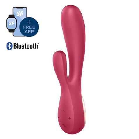 VIBRADOR MONO FLEX ROJO CON APP ROJO - Imagen 2