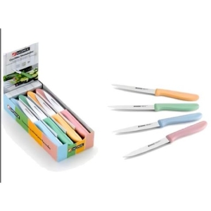 PACK EXPOSITOR 24 CUCHILLOS VERDULEROS COLORES SURTIDOS MONIX
