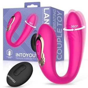 VIBRADOR PARA PAREJAS CON ROTACION 360º Y CONTROL REMOTO LANTY INTOYOU