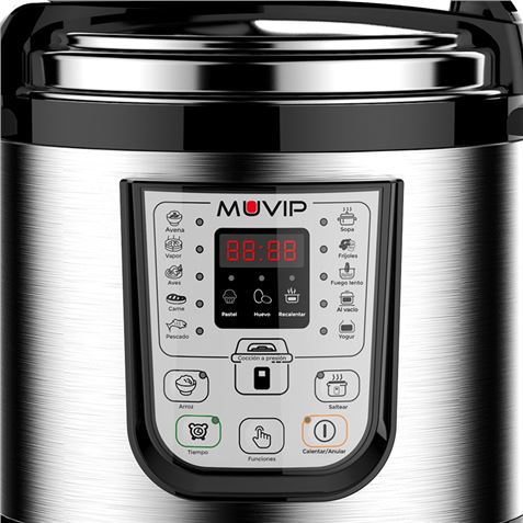 OLLA A PRESIÓN PROGRAMABLE 6 LITROS | 15 PROGRAMAS 1000W MUVIP - Imagen 4