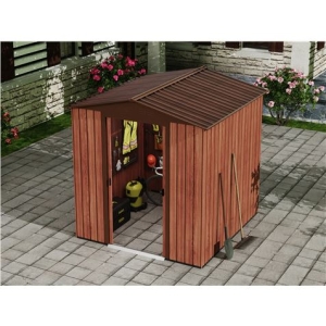 CASETA DE METAL | PUERTAS CORREDERAS 185X181X200CM (3.36M2) EFECTO MADERA