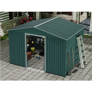 CASETA DE METAL | PUERTAS CORREDERAS 304.5X243X214.5CM (7.4M2) VERDE SUNGAR