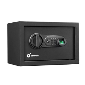 CAJA FUERTE ELECTRÓNICA CON DETECTOR DE HUELLA 200X310X200MM CROMAD