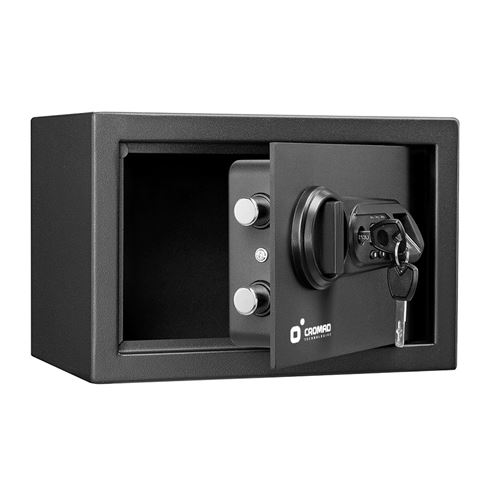 CAJA FUERTE ELECTRÓNICA CON DETECTOR DE HUELLA 200X310X200MM CROMAD - Imagen 3