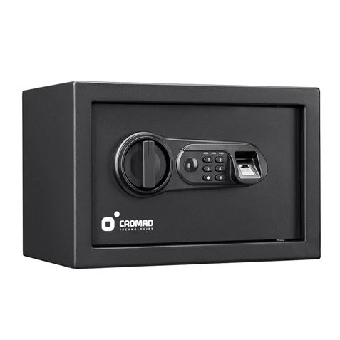 CAJA FUERTE ELECTRÓNICA CON DETECTOR DE HUELLA 200X310X200MM CROMAD - Imagen 5