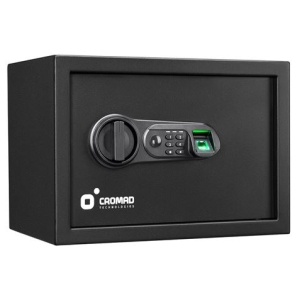 CAJA FUERTE ELECTRÓNICA CON DETECTOR DE HUELLA 250X350X250MM CROMAD