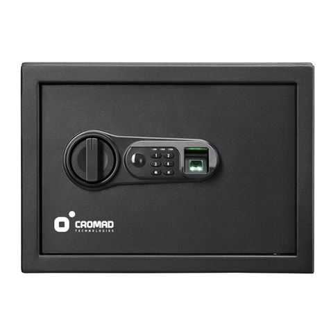 CAJA FUERTE ELECTRÓNICA CON DETECTOR DE HUELLA 250X350X250MM CROMAD - Imagen 3