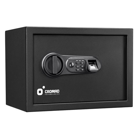 CAJA FUERTE ELECTRÓNICA CON DETECTOR DE HUELLA 250X350X250MM CROMAD - Imagen 4