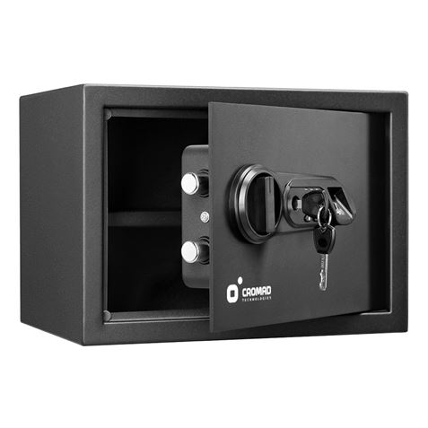 CAJA FUERTE ELECTRÓNICA CON DETECTOR DE HUELLA 250X350X250MM CROMAD - Imagen 5