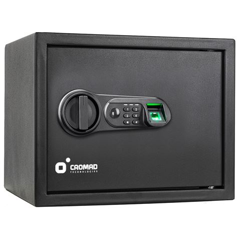 CAJA FUERTE ELECTRÓNICA CON DETECTOR DE HUELLA 300X380X300MM CROMAD