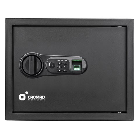 CAJA FUERTE ELECTRÓNICA CON DETECTOR DE HUELLA 300X380X300MM CROMAD - Imagen 2