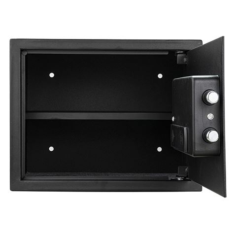 CAJA FUERTE ELECTRÓNICA CON DETECTOR DE HUELLA 300X380X300MM CROMAD - Imagen 3