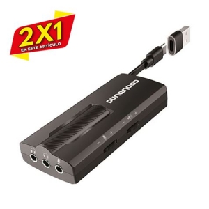 TARJETA DE SONIDO 7.1 EXTERNA GAME COOLSOUND (2 X 1)
