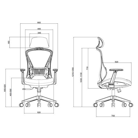 SILLA OFICINA GAMA SENIOR SE4000 CROMAD - Imagen 5