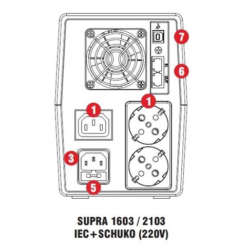 SAI XMART SUPRA 1600VA - Imagen 2